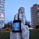 Oboustranná látková taška Země-Měsíc