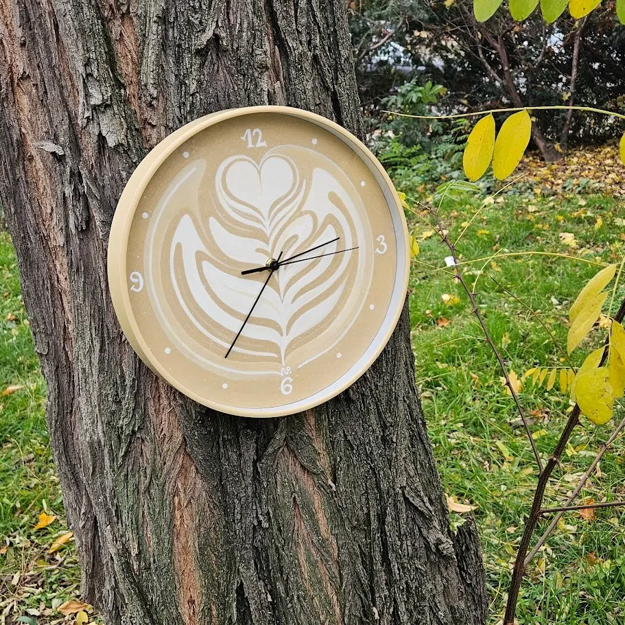 Hodiny Coffee Time - Tulip III s čísly