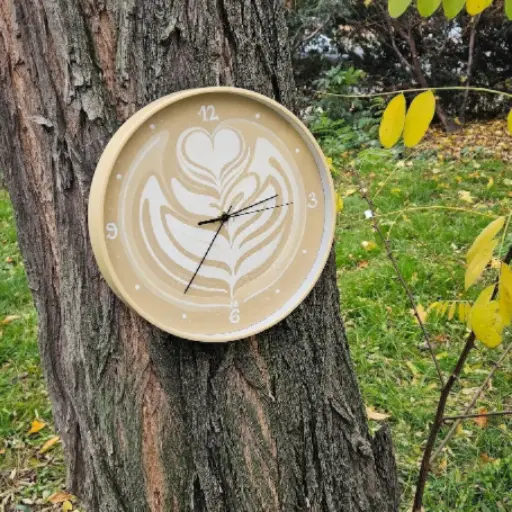 Hodiny Coffee Time - Tulip III s čísly