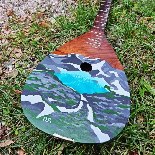 Turkish buzuq with Turkish lanscape